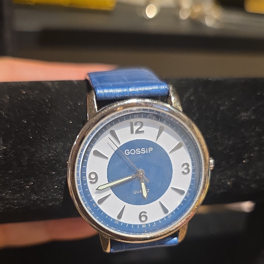Gossip Silver and Blue Men's Watch
